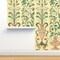 Yellow Floral Wallpaper Home Decor Large Scale Italian Renaissance Terra Cotta Italy Villa Frescoes Vase Custom Removable Wallpaper by Spoonflower Peel & Stick Wallpaper 2FT Wide